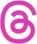 Threads logo pink