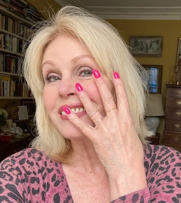 Joanna Lumley and rings cropped
