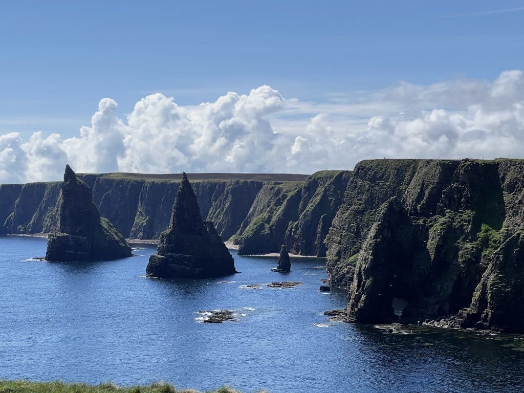 Duncansby stacks on the north coast of Scotland