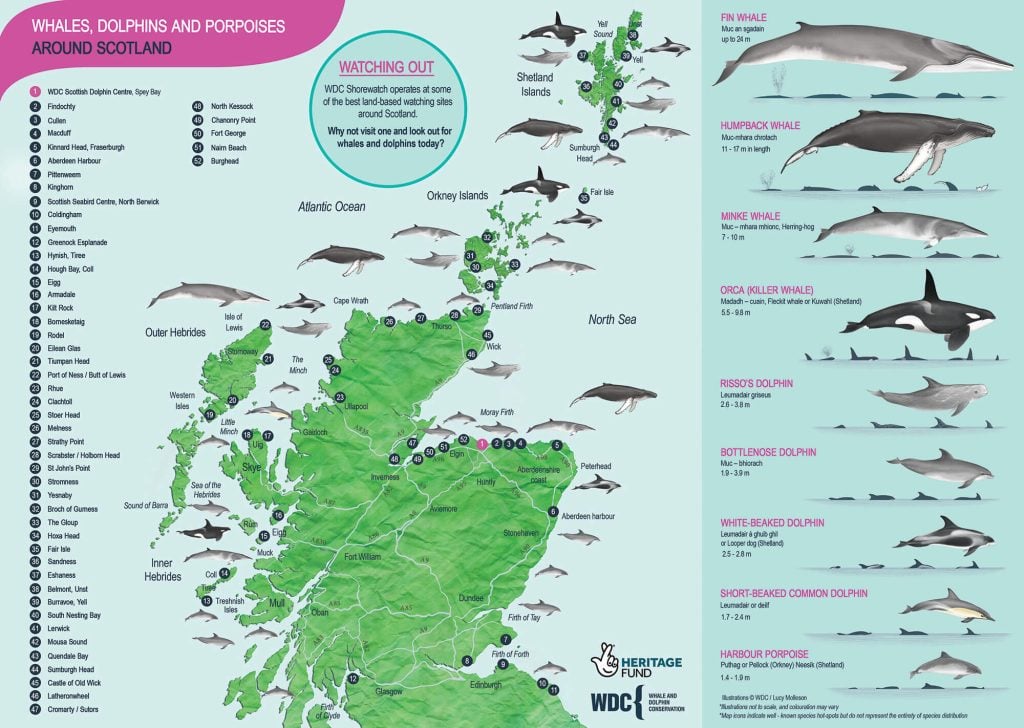 Shorewatch locations map