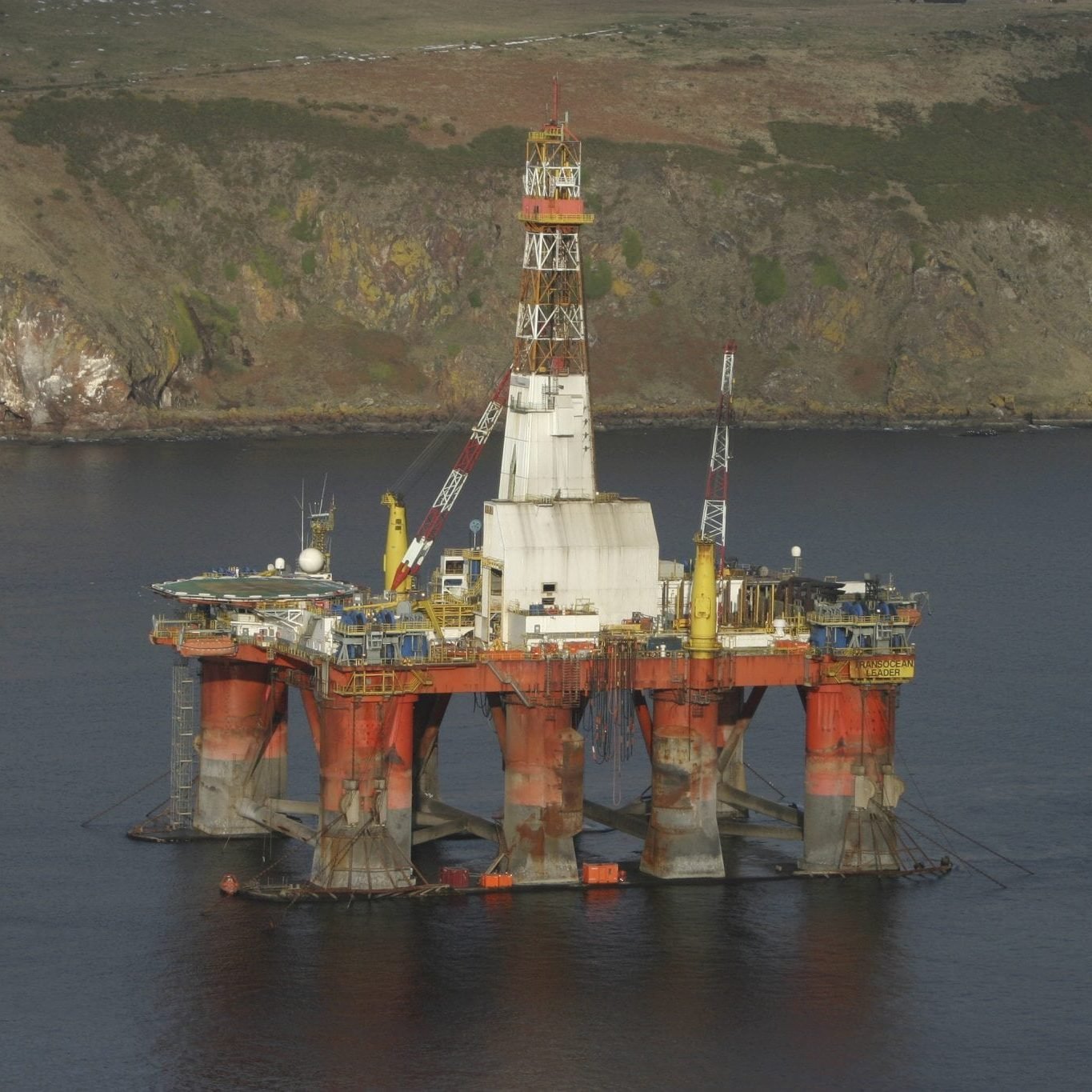 Drilling rig in Scotland