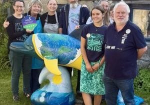 SDC team show off their new award